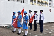 「『世纪长征』五四升旗礼」由香港女童军总会及香港升旗队总会代表担任升旗队及护旗队。